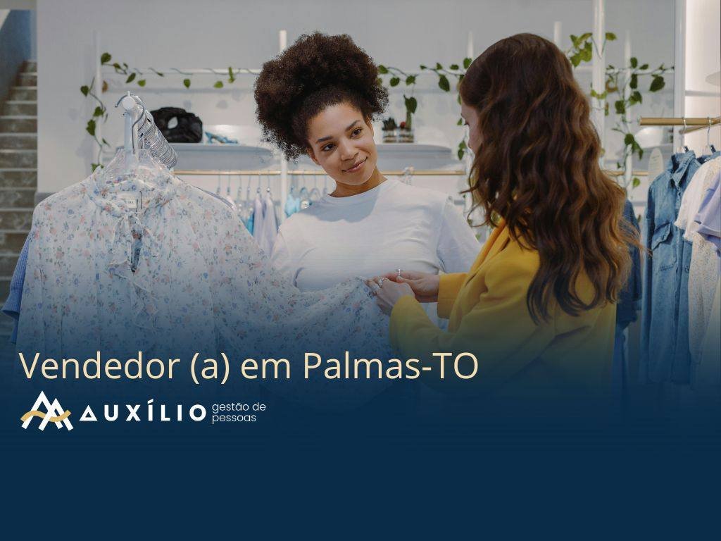 vaga de vendedor em palmas-to