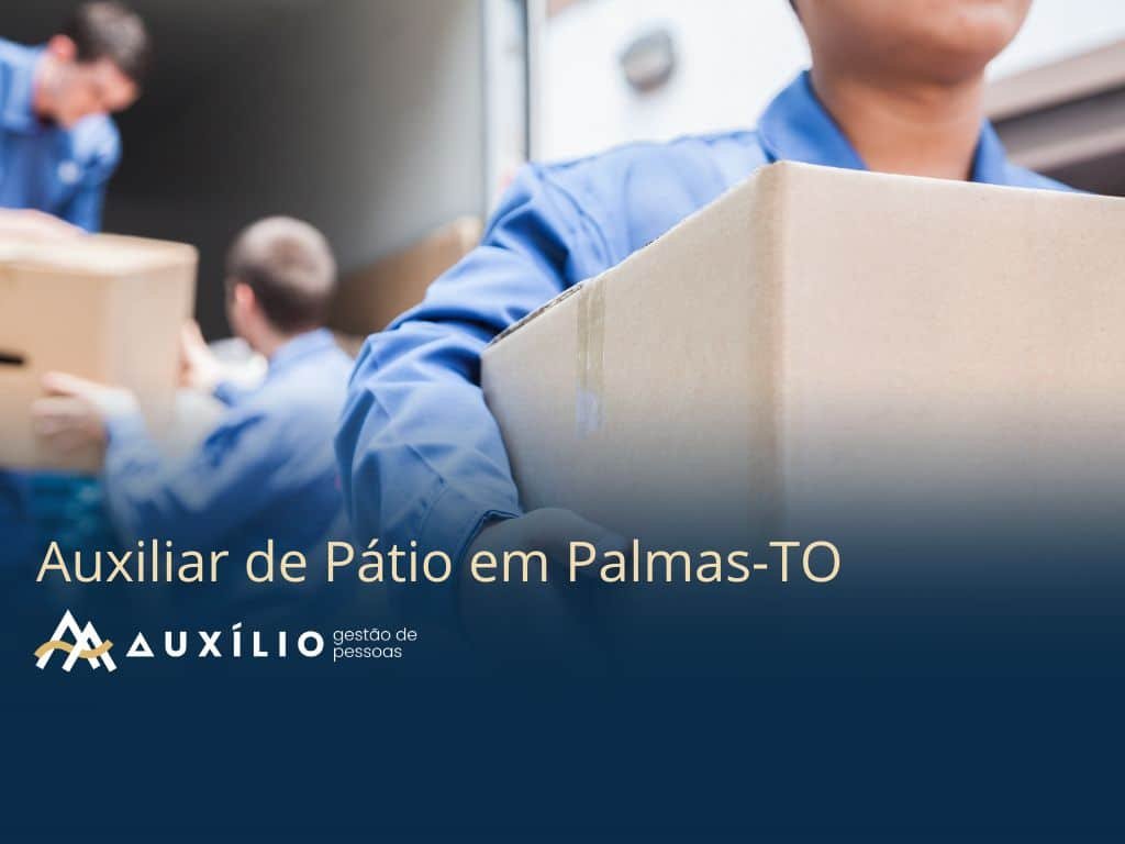 vaga de auxiliar de patio em palmas