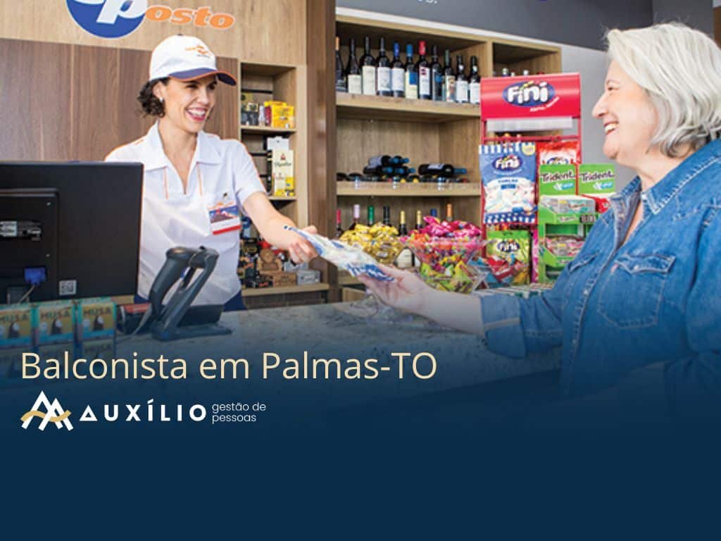 vaga de balconista em palmas