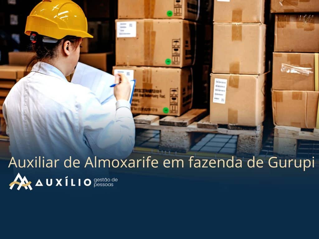 vaga de auxiliar de almoxarife