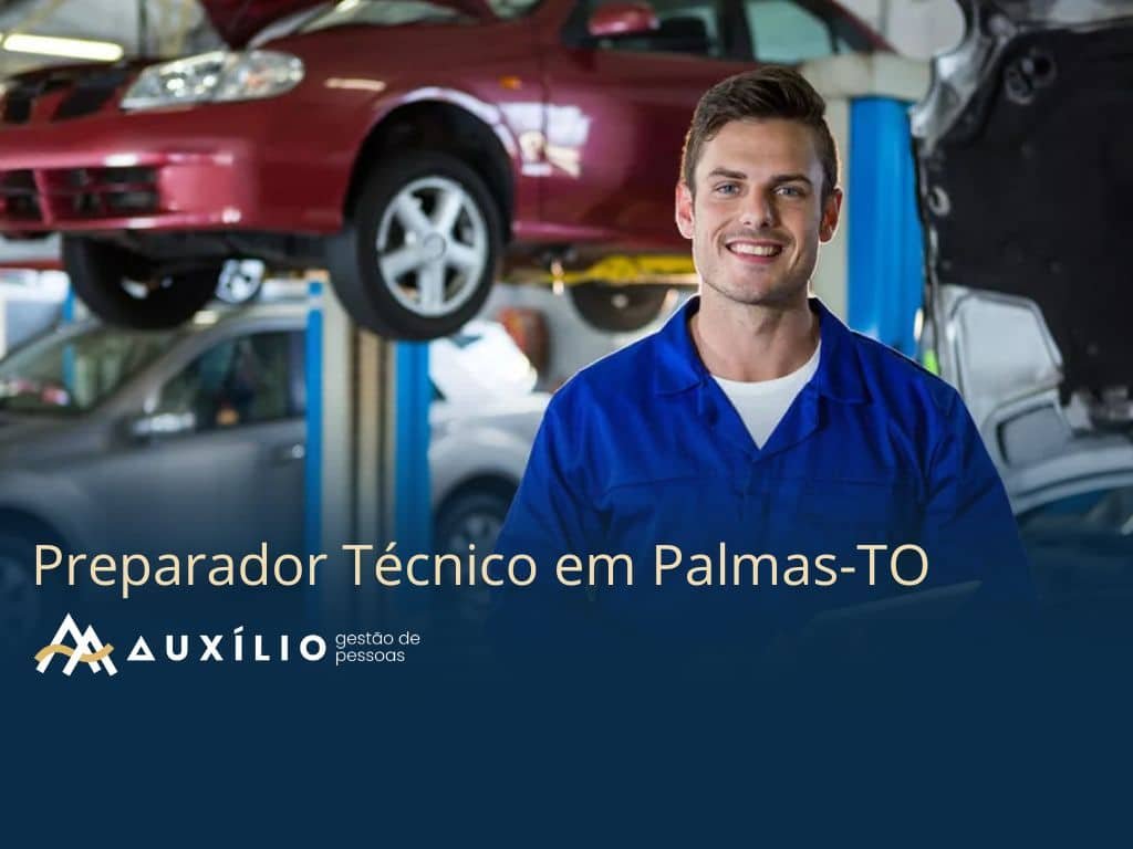 vaga de preparador tecnico em palmas