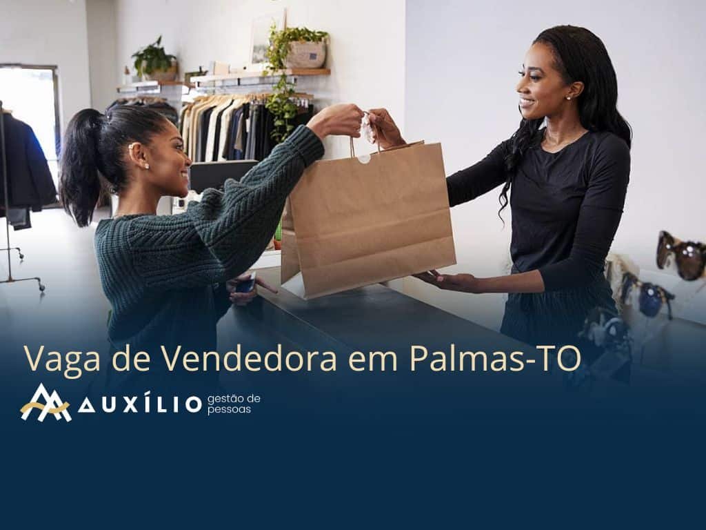 vaga de vendedora em palmas