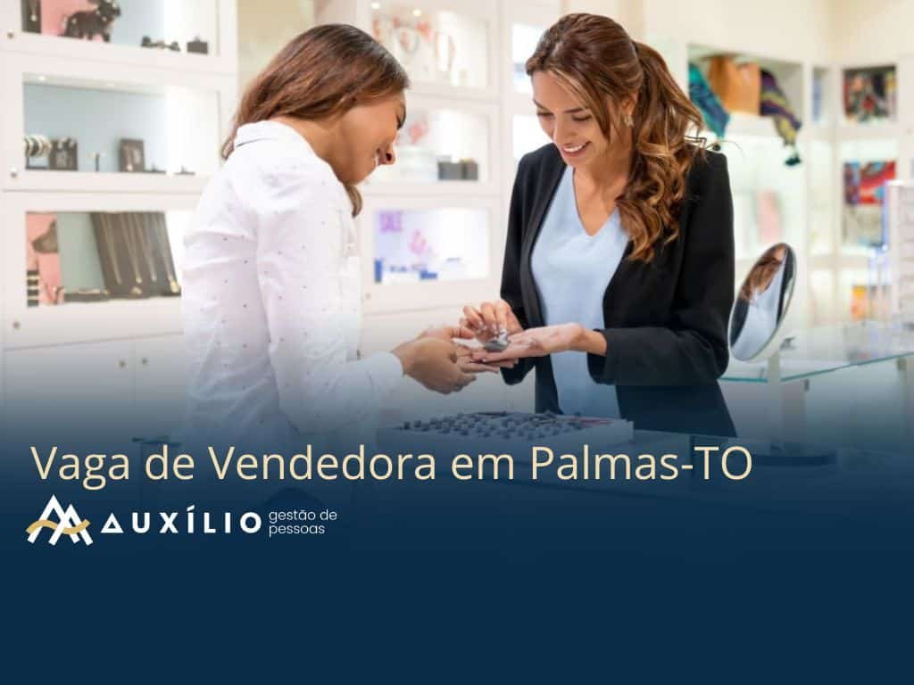 vaga de vendedora em palmas
