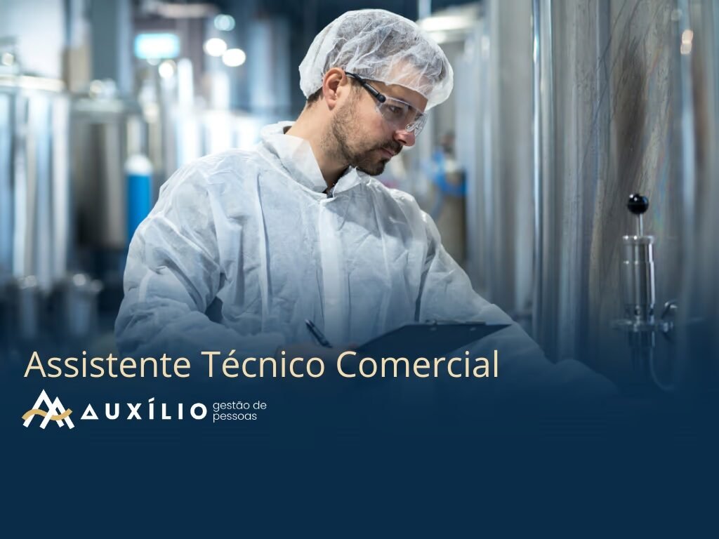 vaga de assistente tecnico comercial