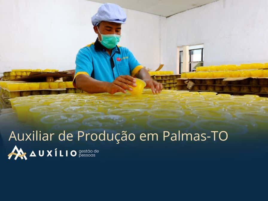 vaga de auxiliar de producao em palmas/to