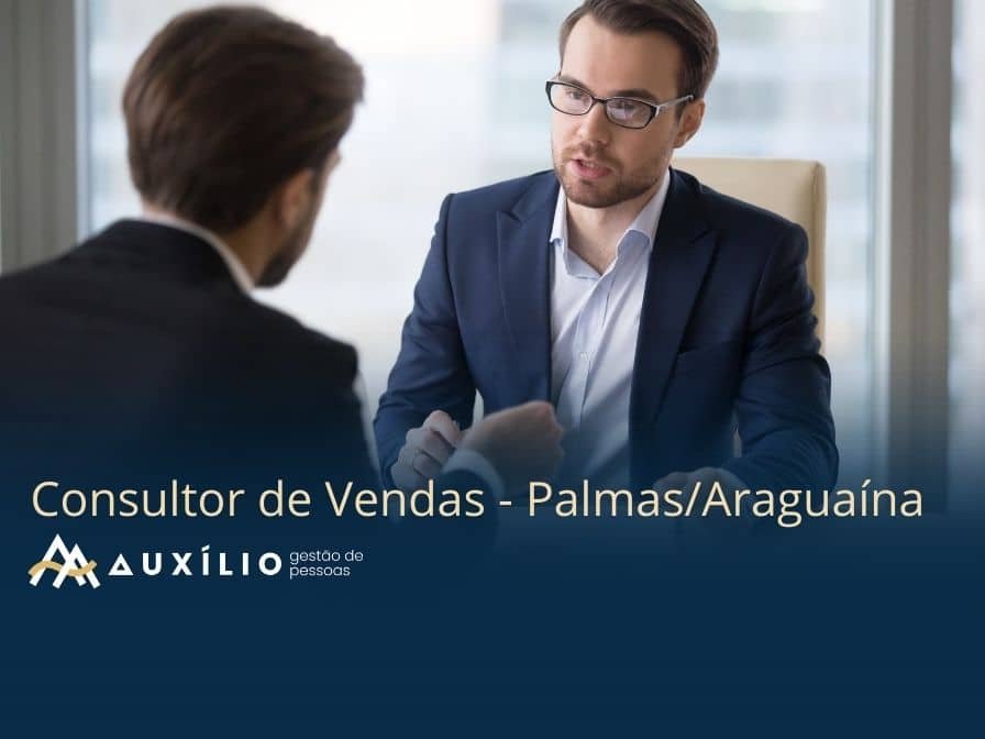 vagas de consultor de vendas em palmas e araguaina